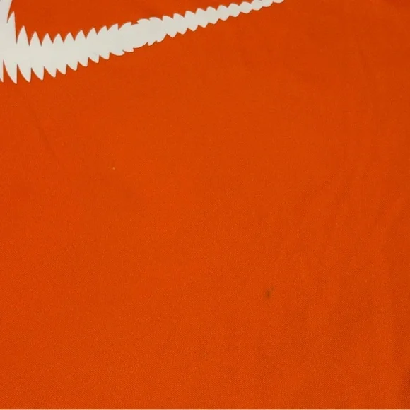 Nike Dri-Fit Youth XL Bright Orange Tee with White Logo - Picture 4 of 10